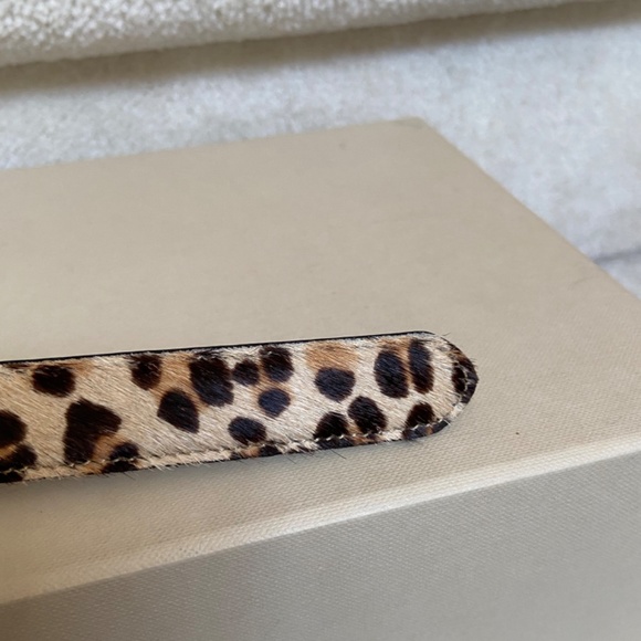 Ralph Lauren Leopard Print Belt with Silver Buckle - Picture 9 of 9